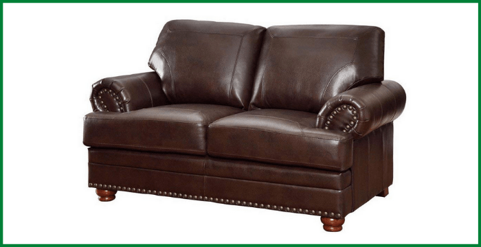 Aart Store Two Seater Leather Sofa