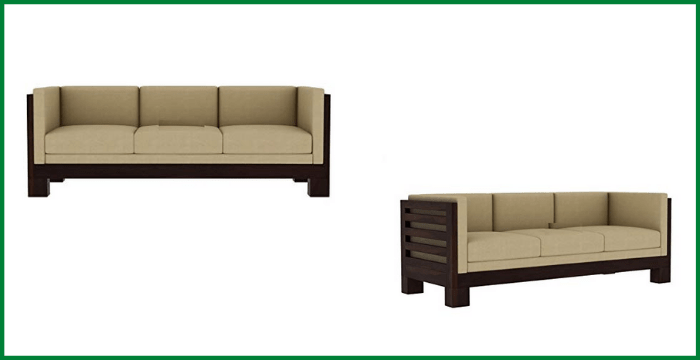 Balaji Furniture Wooden 3 Seater Sofa Set