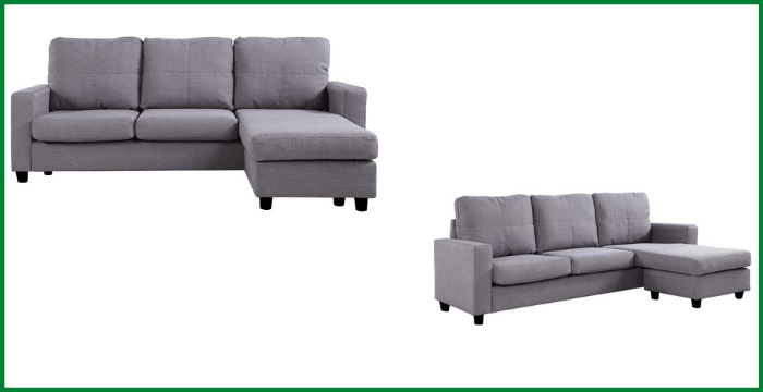 Casafurnish 4 Seater Interchangable L Shape sofa