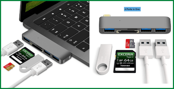 Kapa USB C Type HUB 5 in 1 Adapter