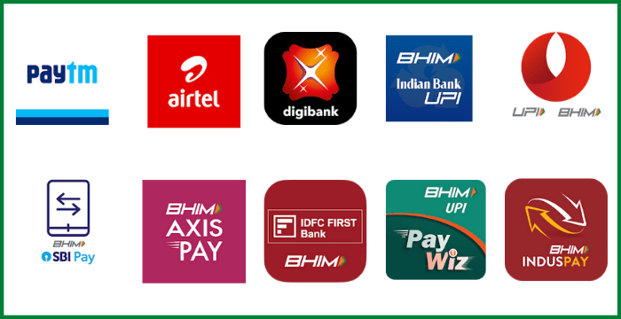 Bank UPI Apps - first party upi apps